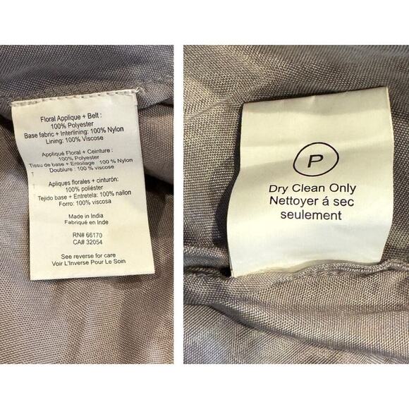 ANTHROPOLOGIE Geisha Designs Appliqued Tulle Strapless Midi Dress Size 8 Petite - Picture 8 of 8